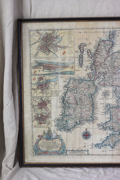 Map of Great Britain and Ireland, Antique Map