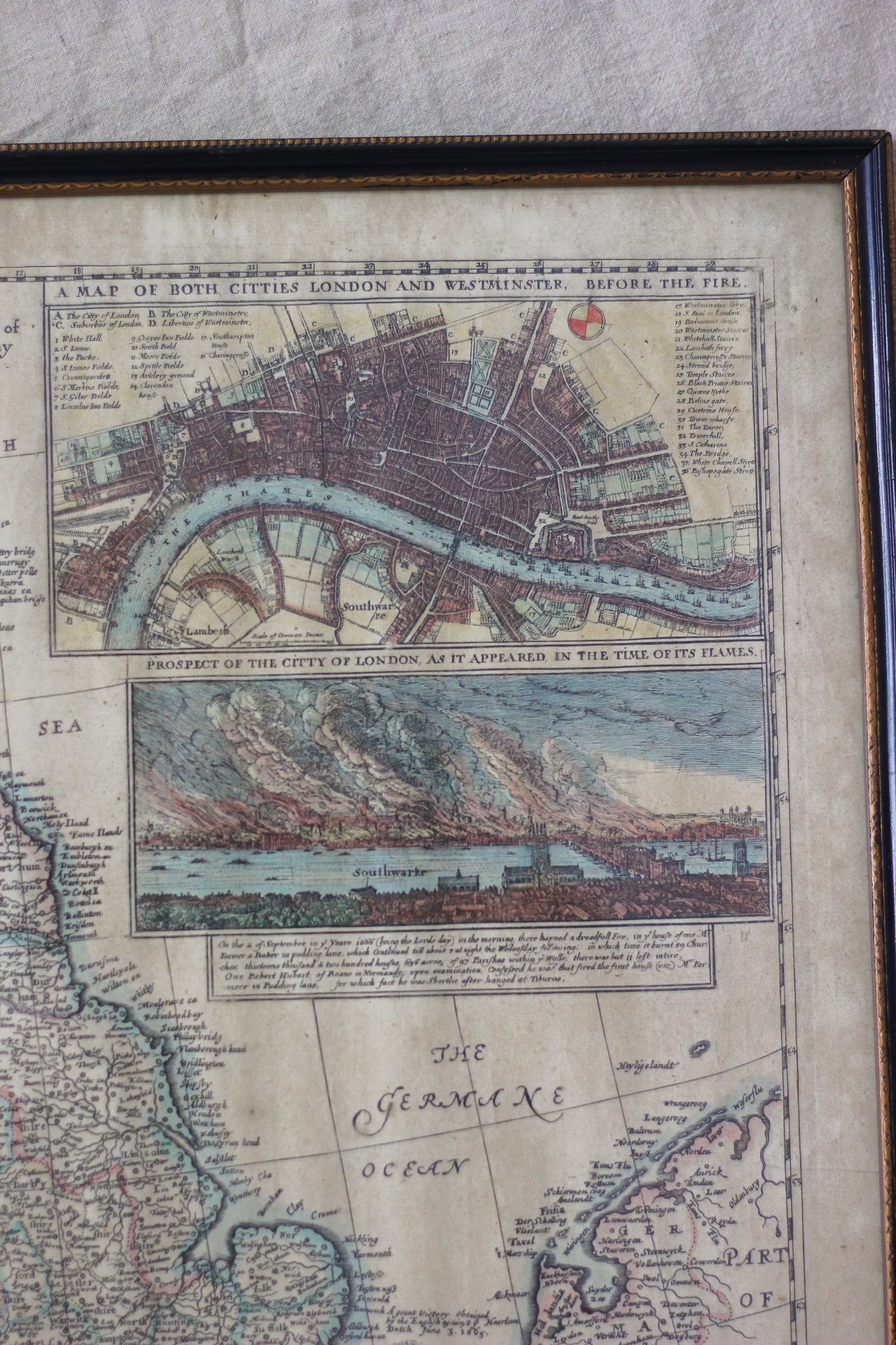 Map of Great Britain and Ireland, Antique Map