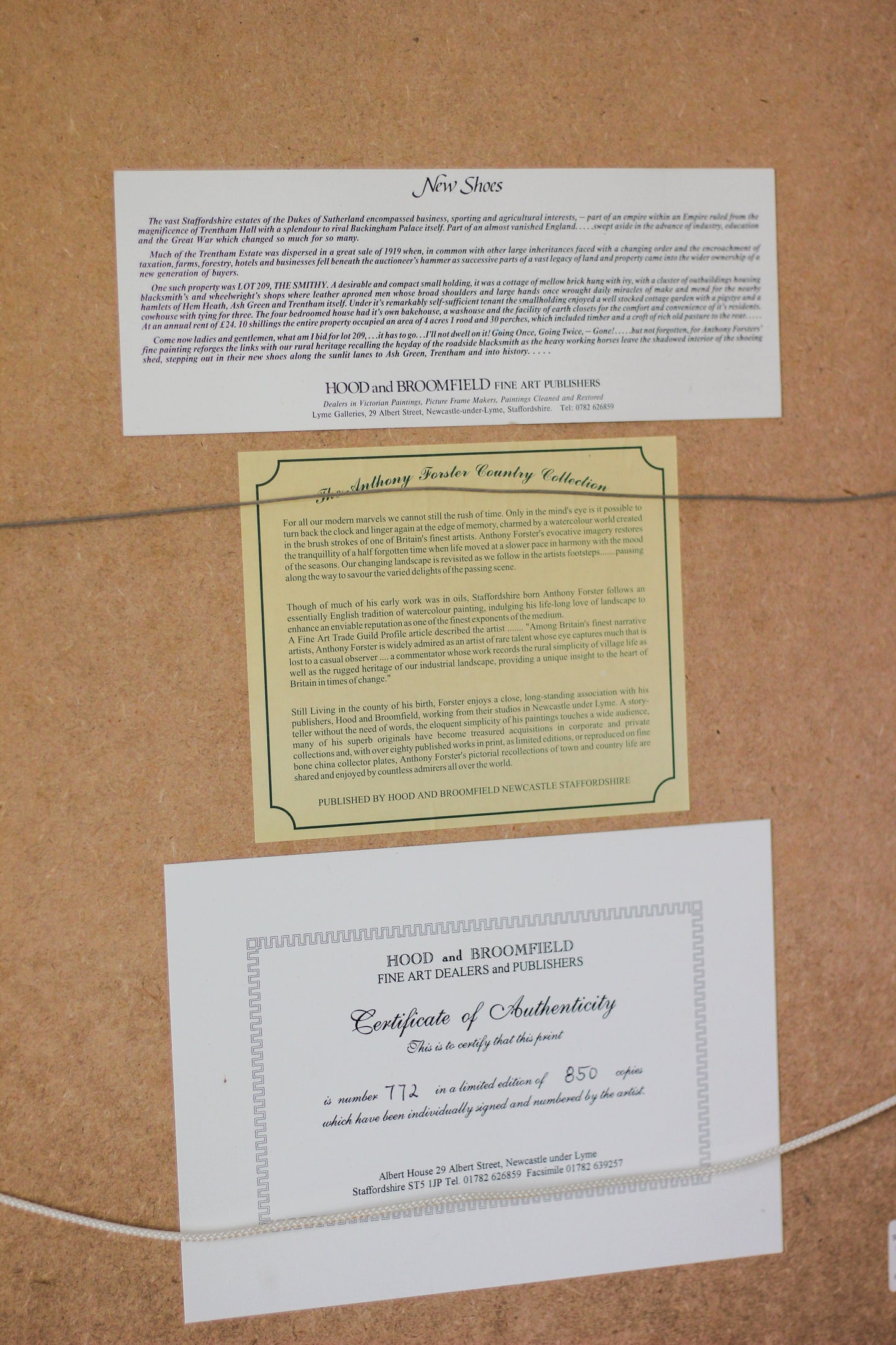 'The Smithy' (No. 772 of 850), Fine Print