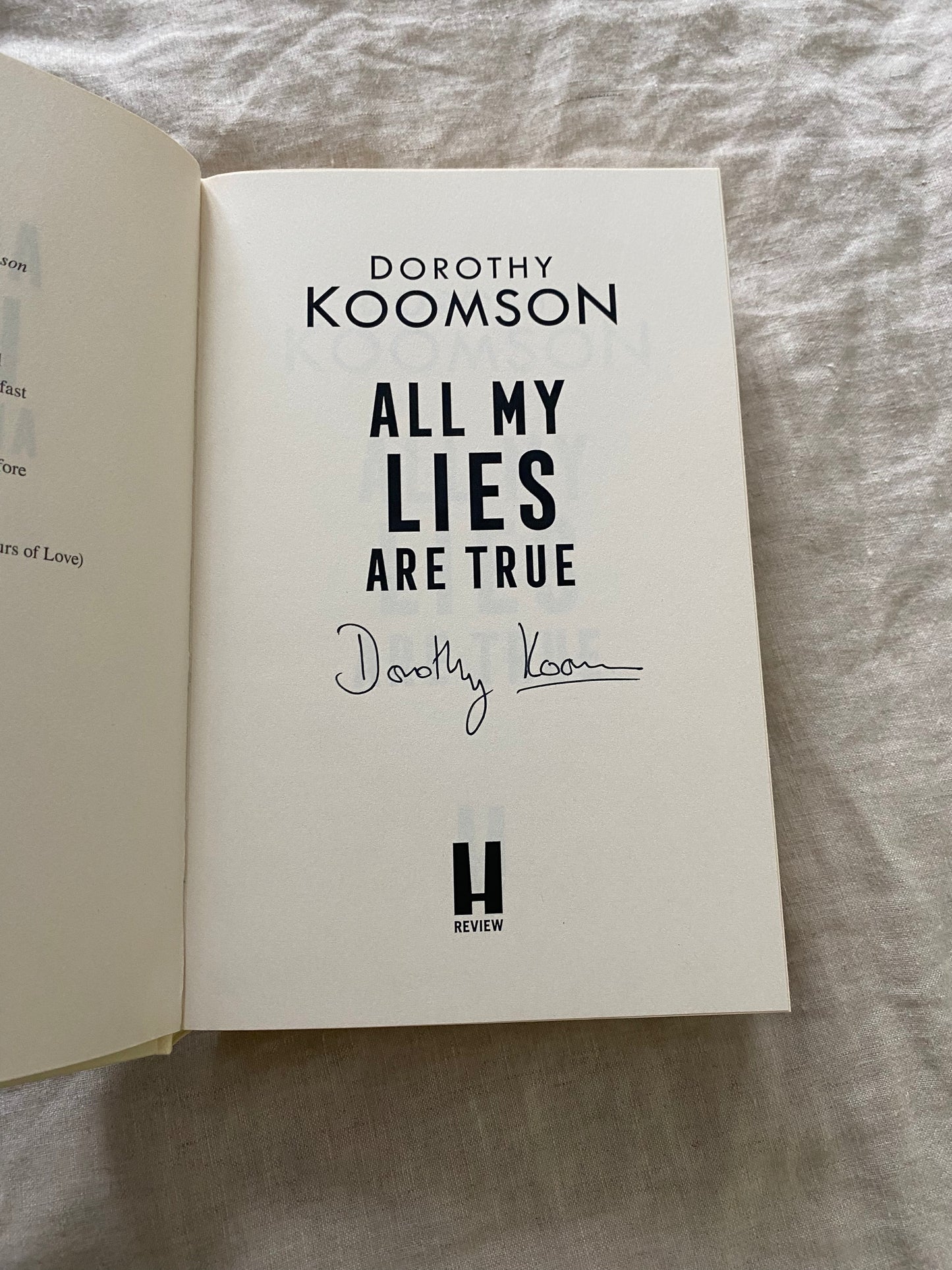 All My Lies Are True