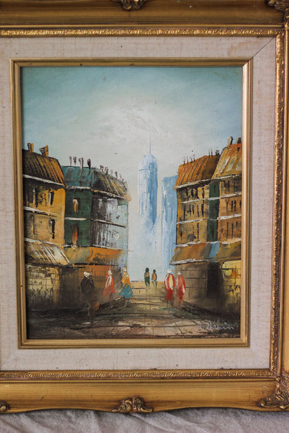 Parisian Street Scene 2, Oil on Canvas
