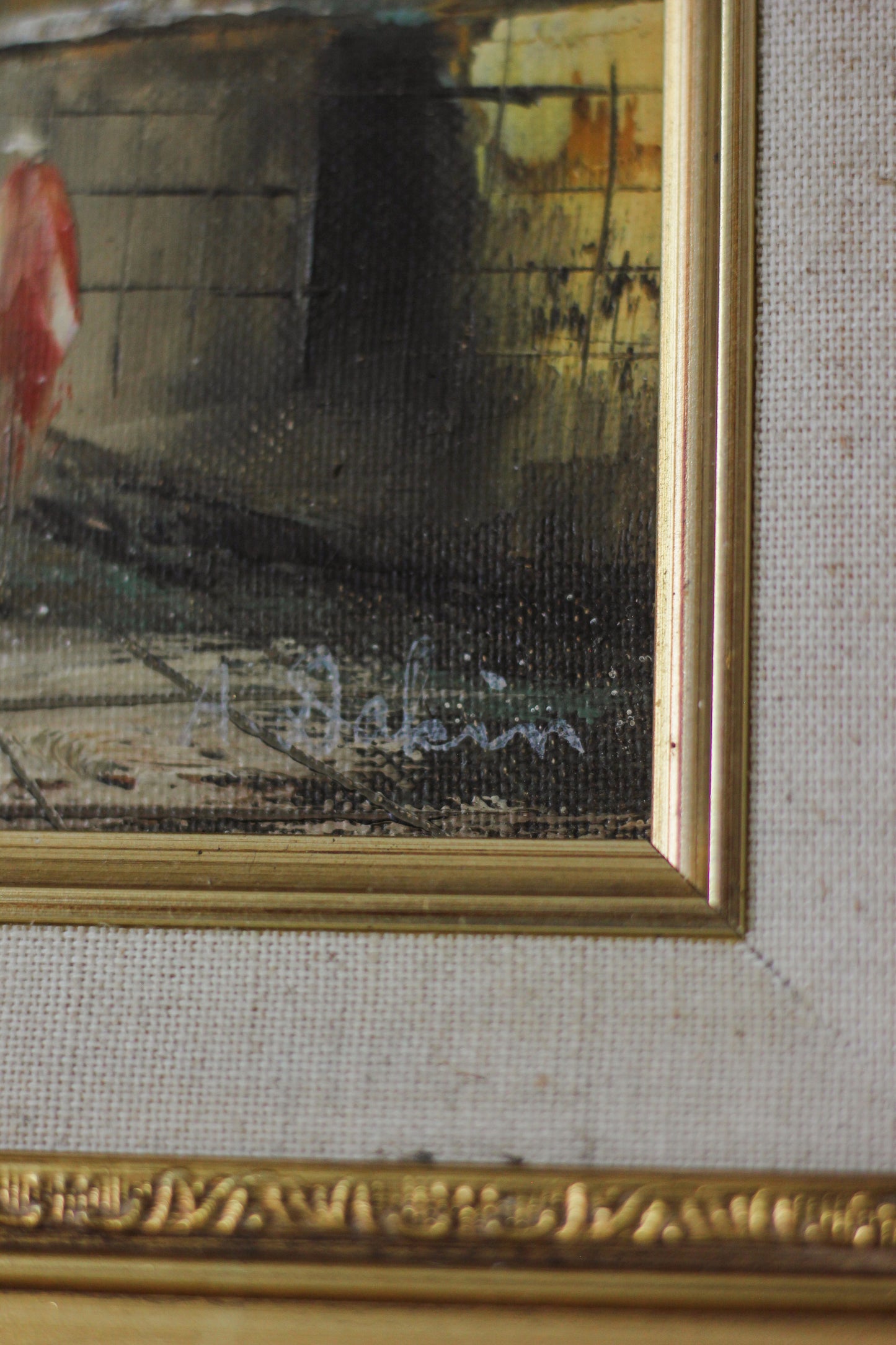 Parisian Street Scene 2, Oil on Canvas