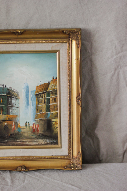 Parisian Street Scene 2, Oil on Canvas