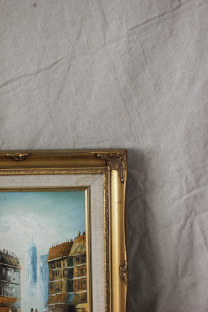 Parisian Street Scene 2, Oil on Canvas