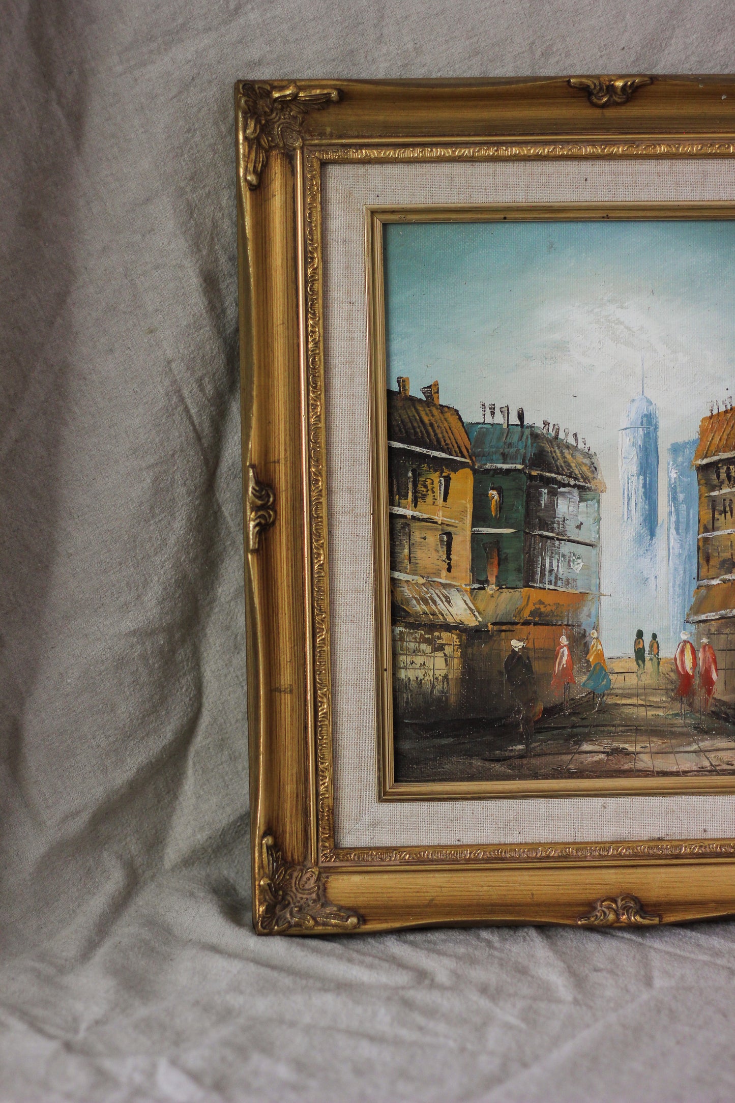 Parisian Street Scene 2, Oil on Canvas