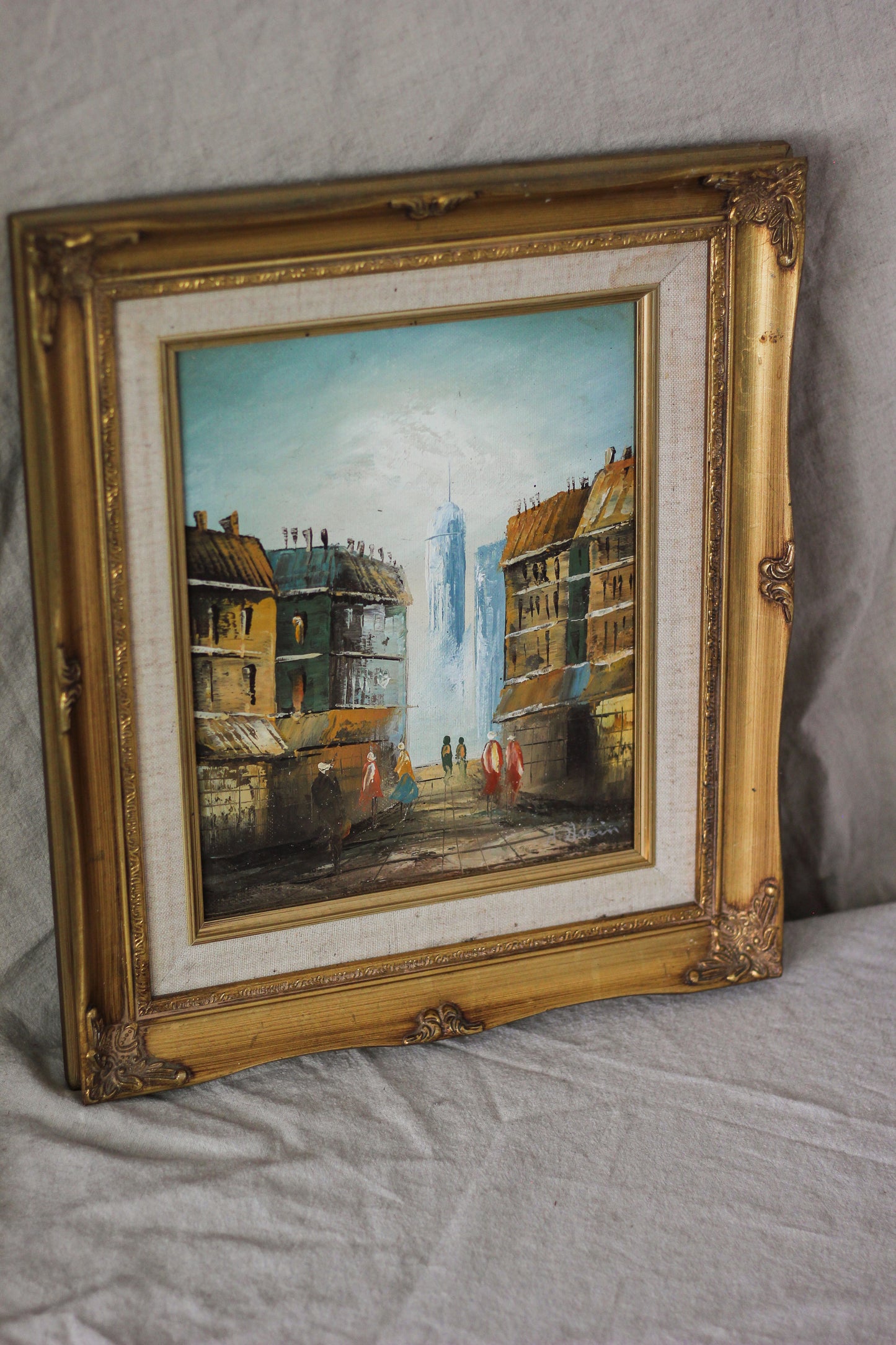 Parisian Street Scene 2, Oil on Canvas
