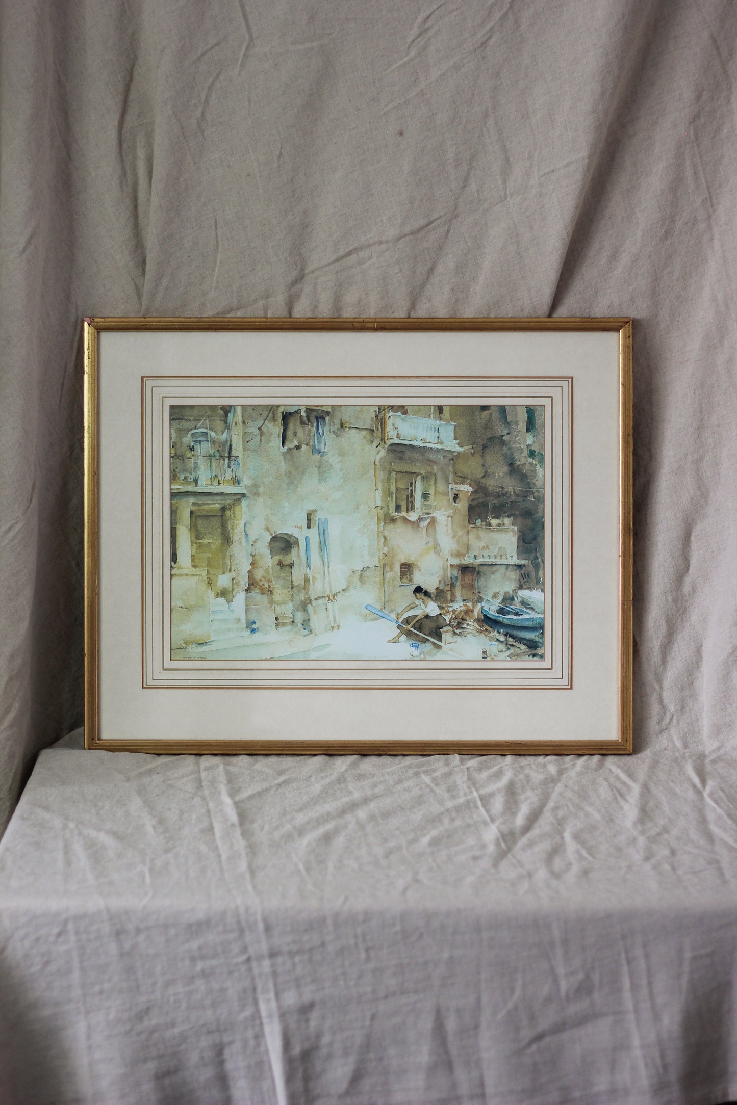 'Re-Painting Oar Blades', Fine Print
