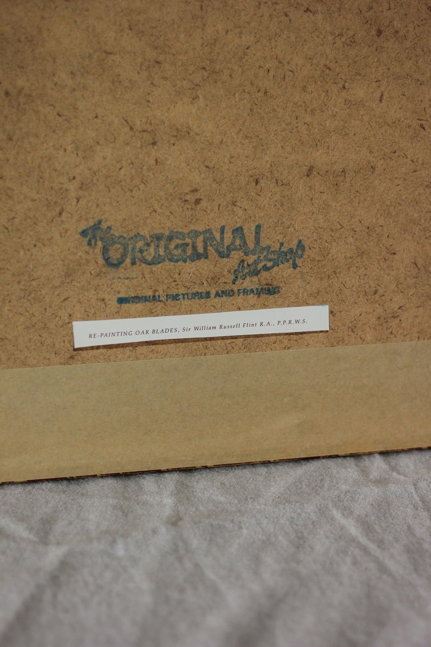 'Re-Painting Oar Blades', Fine Print