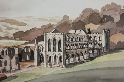 'Rievaulx Abbey, Rye Dale, Yorkshire', Watercolour on Paper