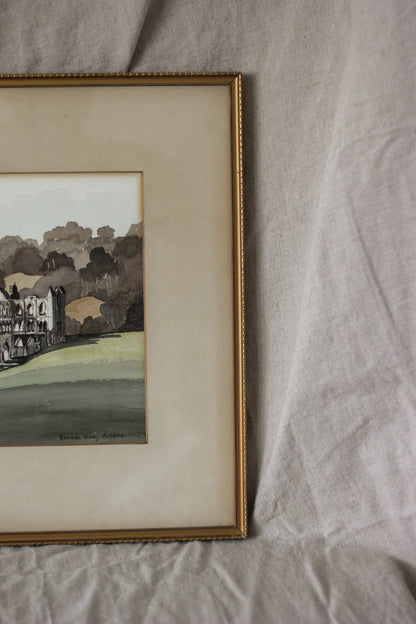 'Rievaulx Abbey, Rye Dale, Yorkshire', Watercolour on Paper