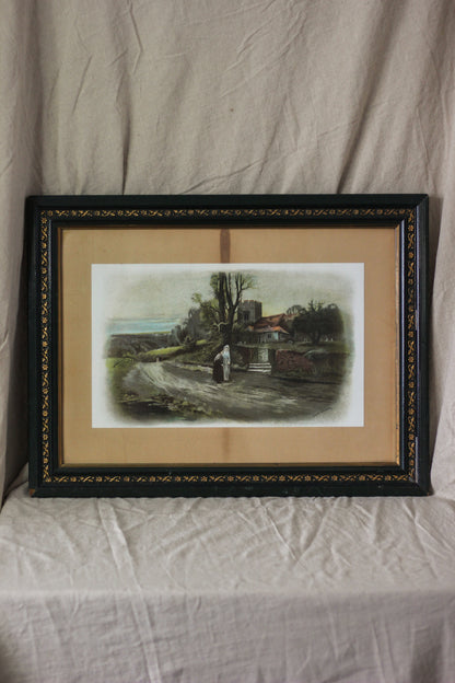 'Church Walk', Photogravure Chromolithograph Print