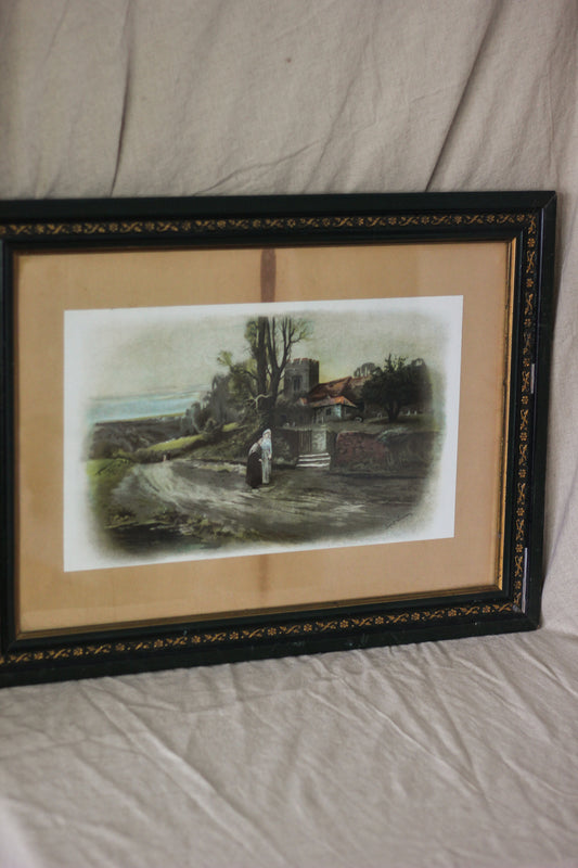 'Church Walk', Photogravure Chromolithograph Print