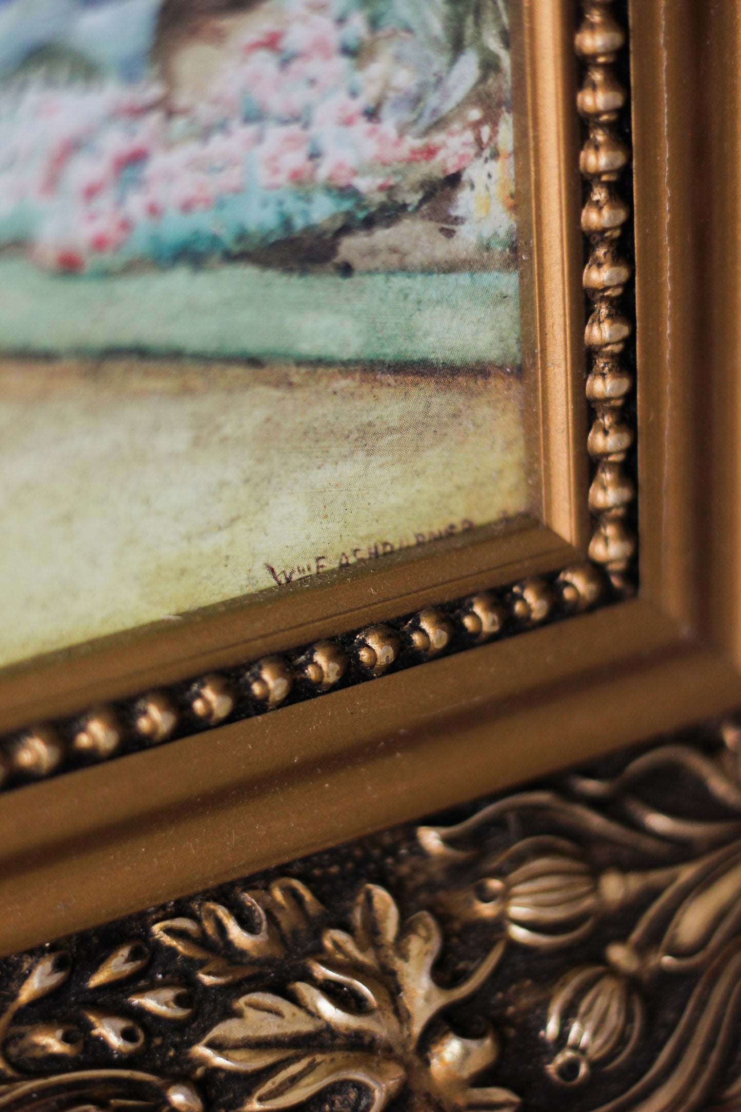 Herbaceous Border, Vintage Print