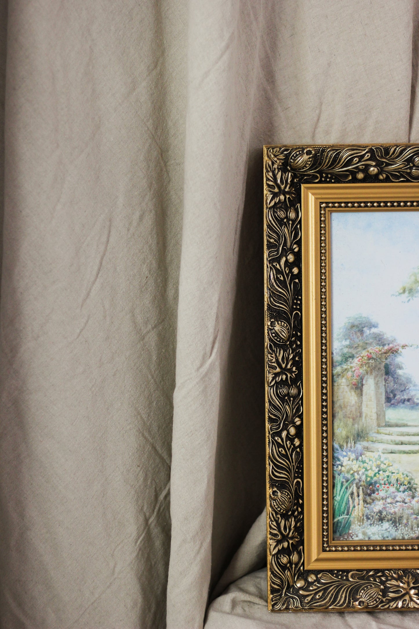 Herbaceous Border, Vintage Print