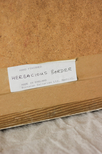 Herbaceous Border, Vintage Print