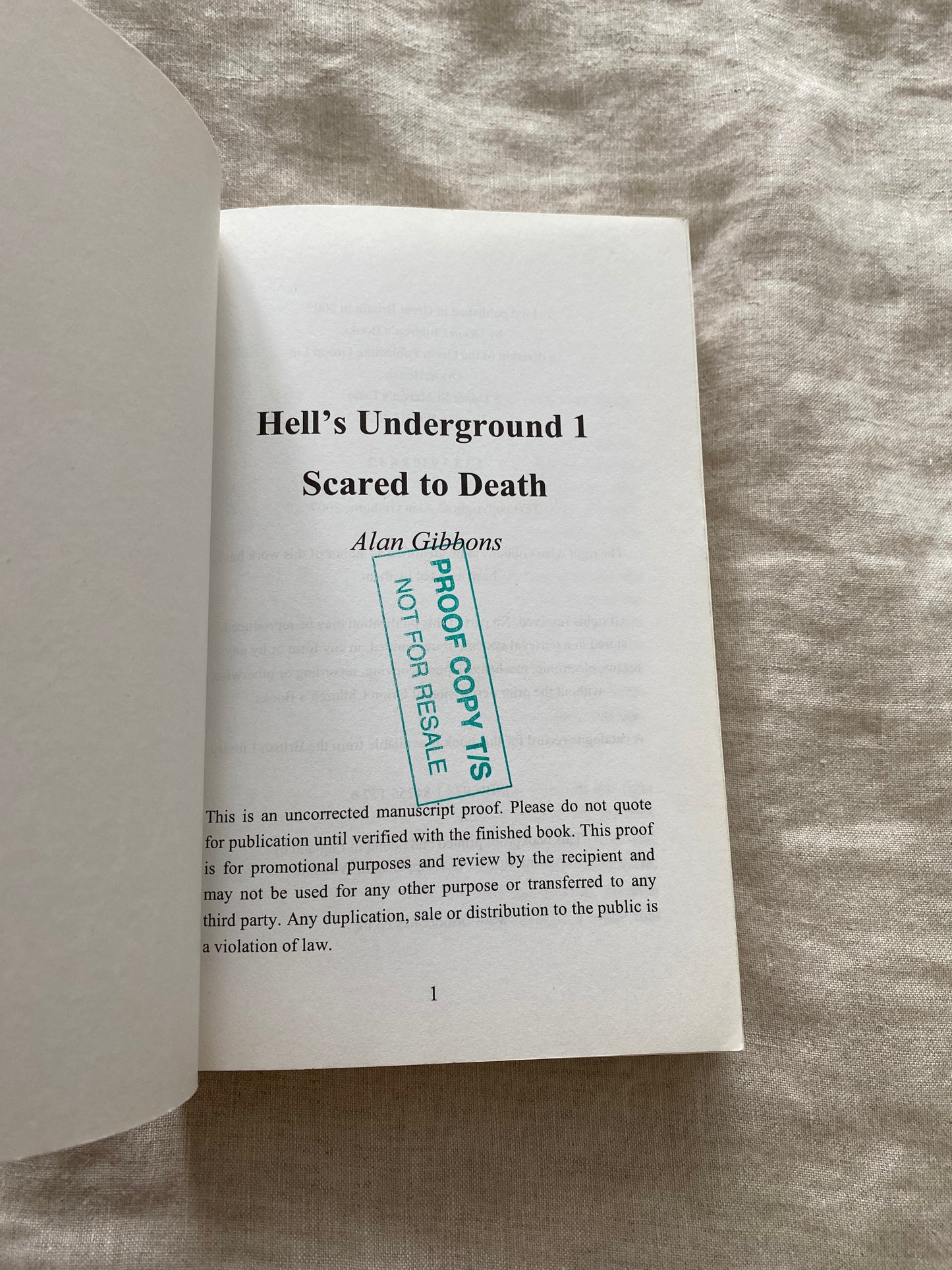 Scared to Death (Hell's Underground Series #1)