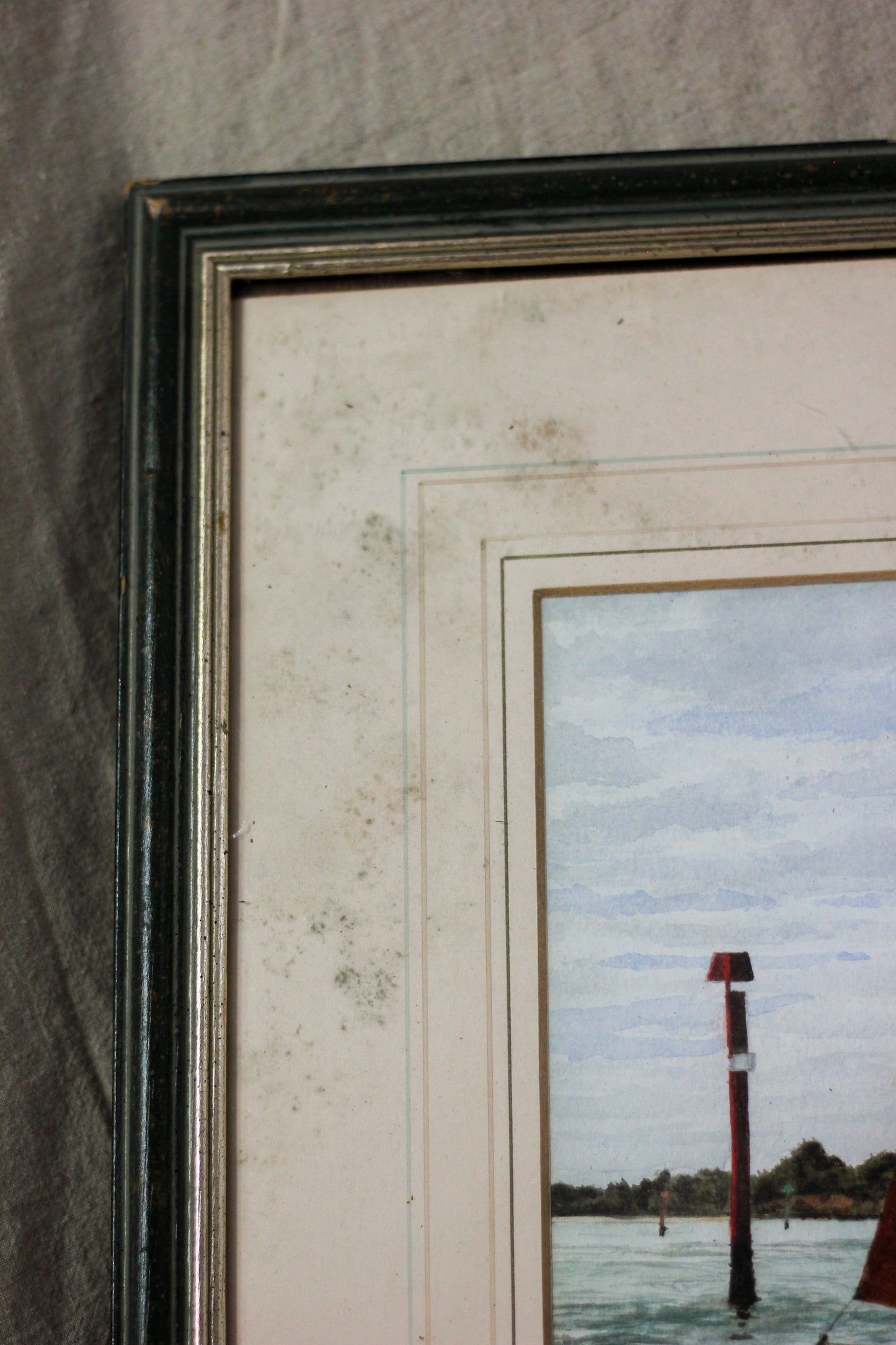 Nautical Boat Scene, Watercolour on Paper