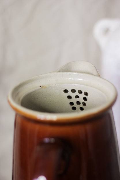 Vintage Stoneware Coffee Pot Jug