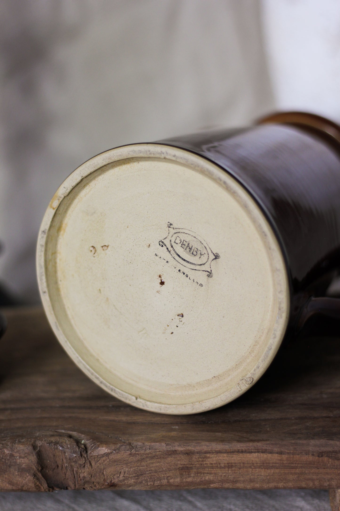 Vintage Stoneware Coffee Pot Jug