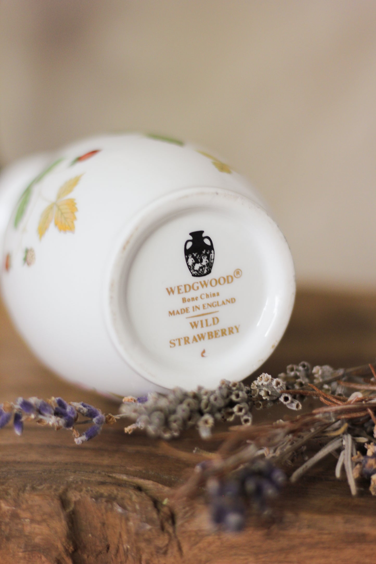"Wild Strawberry" Bone China Bud Vase