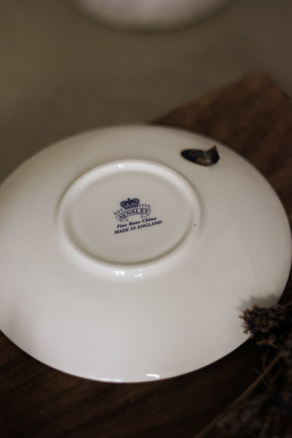 Blue Rose Fine Bone China Teapot, Cup & Saucer Trio