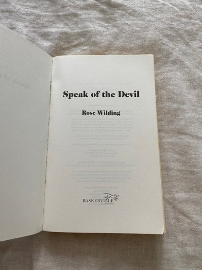 Speak of the Devil