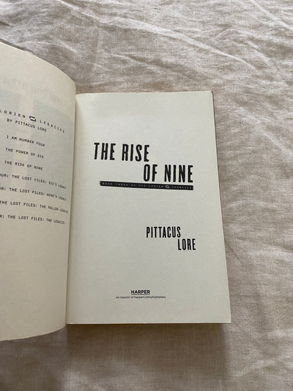 The Rise of Nine (Lorien Legacies Series #3)