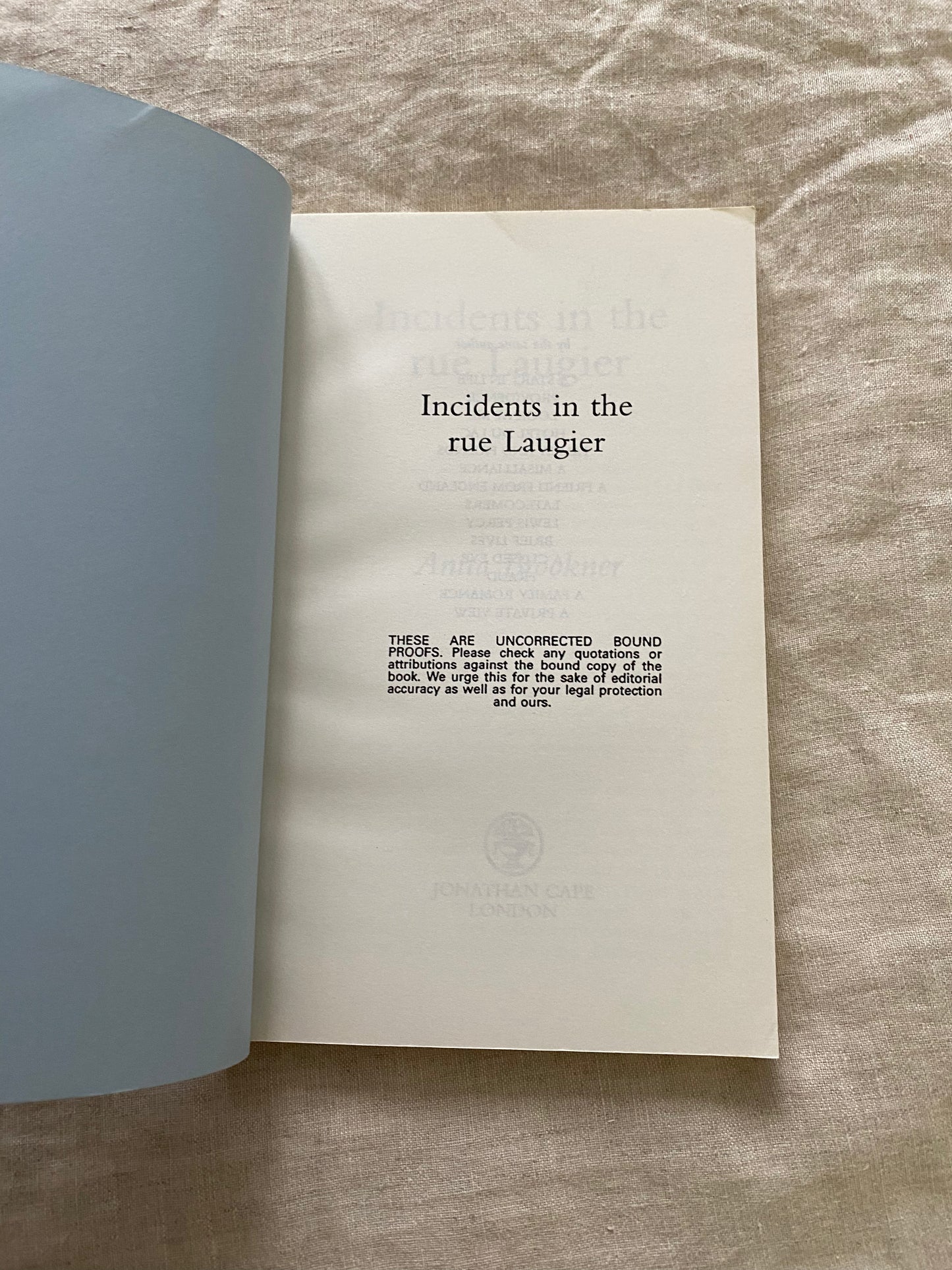 Incidents in the Rue Laugier