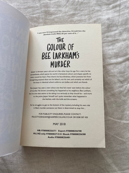 The Colour of Bee Larkham's Murder