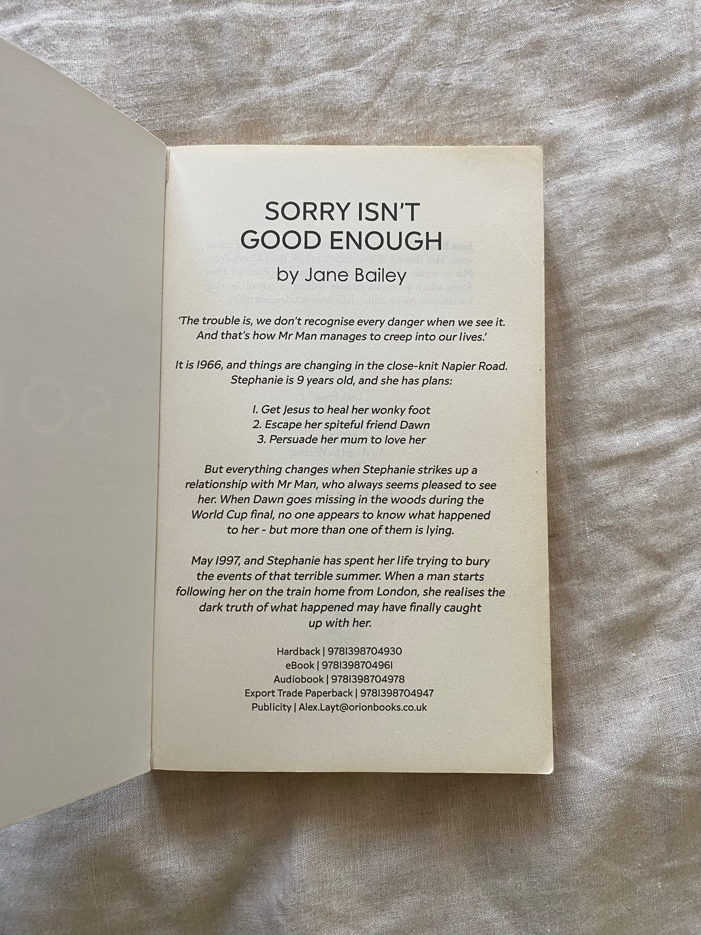 Sorry Isn’t Good Enough
