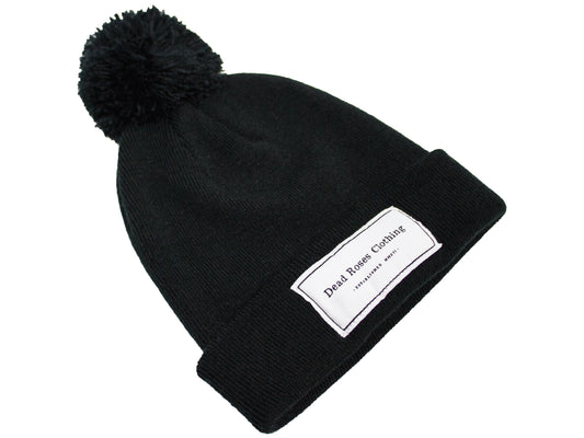 Pom Pom Beanie // Black