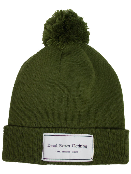 Pom Pom Beanie // Khaki Green