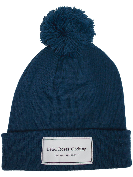 Pom Pom Beanie // Petrol Blue