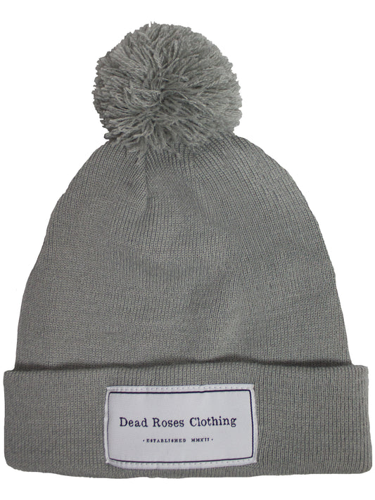 Pom Pom Beanie // Silver Grey