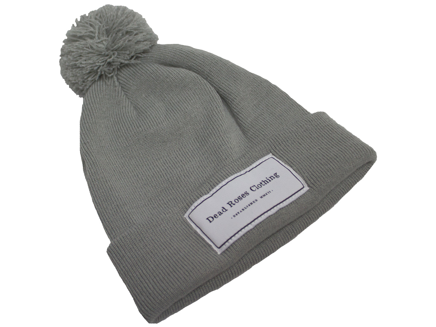 Pom Pom Beanie // Silver Grey