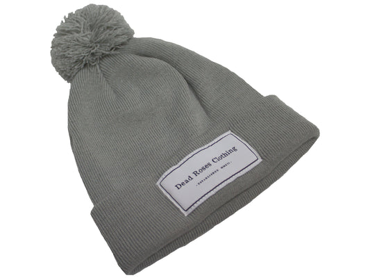 Pom Pom Beanie // Silver Grey