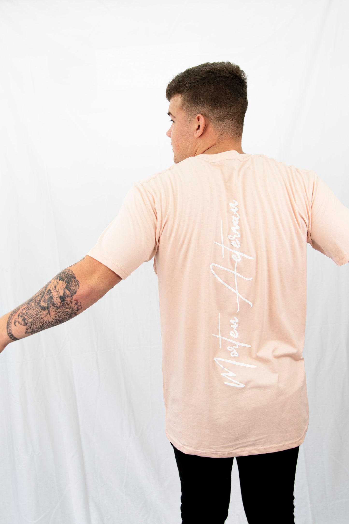 Pale Pink Scripture Tee