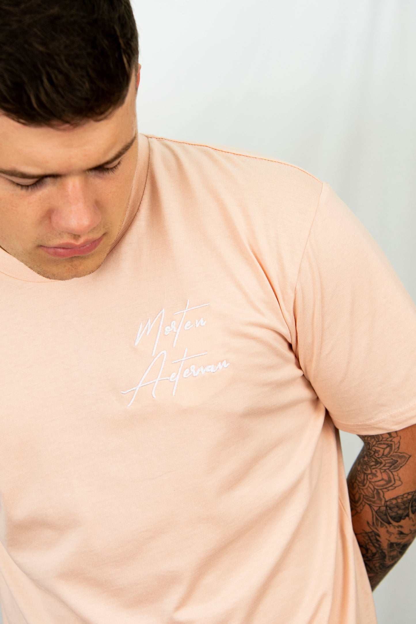 Pale Pink Scripture Tee
